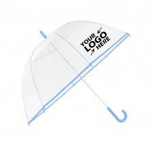 23inch Transparent Dome Umbrella with Color Trim